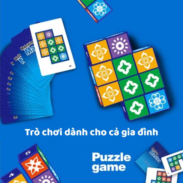 Đồ chơi thông minh tư duy logic 100 thử thách - Xếp hình khối hoa văn phù hợp - Mind gamers