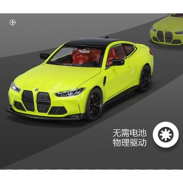 BMW Xe mô hình BMW M4 tỉ lệ 1:24 thiết kế thể thao sang trọng Hợp kim ABS LED âm thanh bánh xe linh hoạt màu sắc đa dạng