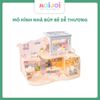 Mô hình DIY Book Nook - Mô hình nhà hiện đại sang trọng -  Tone trắng vàng đẳng cấp, nội thất trang trí chi tiết