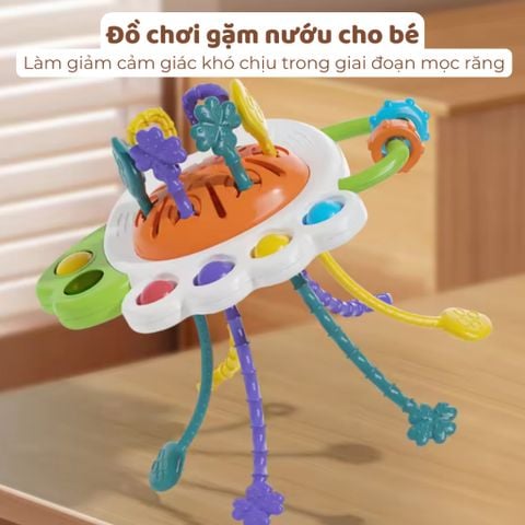 Đồ chơi gặm nướu hình cú mèo đa chức năng – phát triển giác quan, kỹ năng cầm nắm cho bé