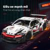Đồ chơi lắp ráp siêu xe GT phiên bản trắng đỏ – 1202 chi tiết | Mô hình xe đua tốc độ