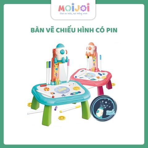 Bàn vẽ chiếu hình tên lửa – kích thích tư duy & sáng tạo cho bé