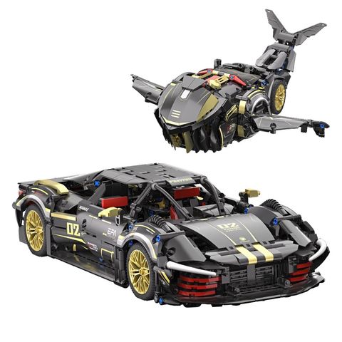 Mô hình lắp ráp xe đua tỉ lê 1:14 biến hình robot cá mập Dream Master DG2002 – Supercar Shark 2 trong 1 (1090 chi tiết)