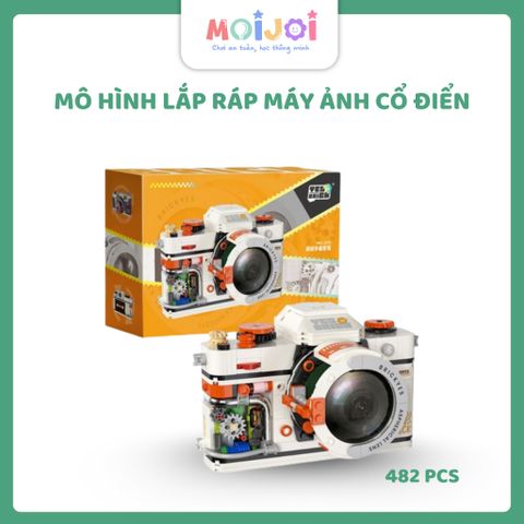 Mô hình Lắp ráp Máy ảnh Cổ điển 482PCS Decor Bàn làm việc