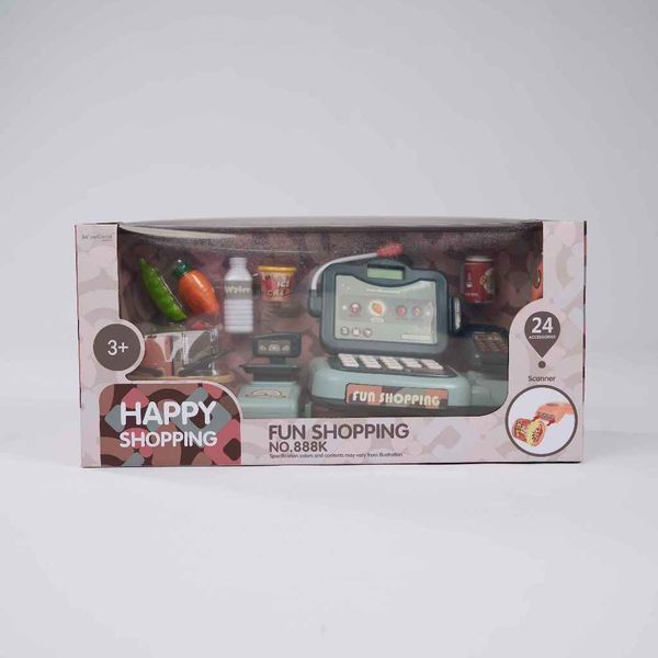 Bộ đồ chơi máy tính tiền siêu thị happy shopping 24 chi tiết - đồ chơi mô phỏng cho bé