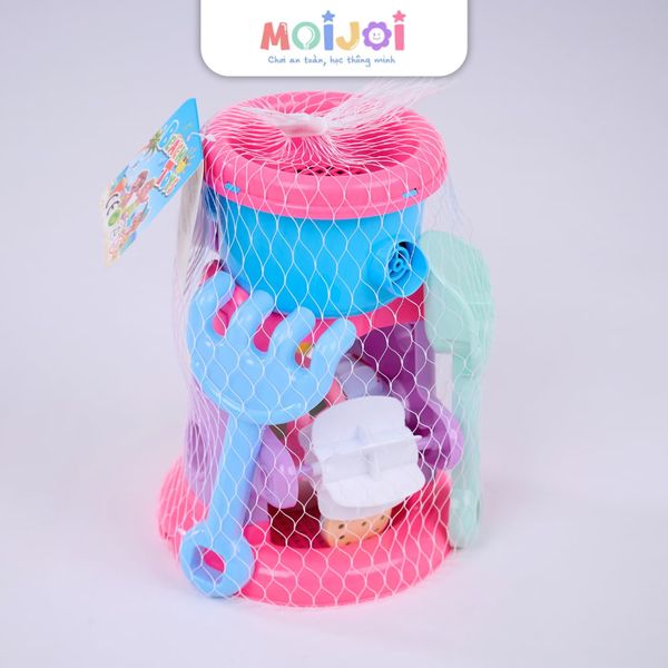 Bộ đồ chơi xúc cát nhiều chi tiết cho bé – kèm khuôn hình thú và dụng cụ làm cát