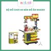 Bộ đồ chơi xe bán đồ ăn nhanh, bộ đồ chơi nấu ăn sáng tạo cho trẻ nhỏ Moijoi Store