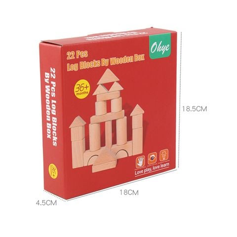 Bảng khối gỗ lắp ghép sáng tạo, trò chơi an toàn, phát triển tư duy và kỹ năng cho bé