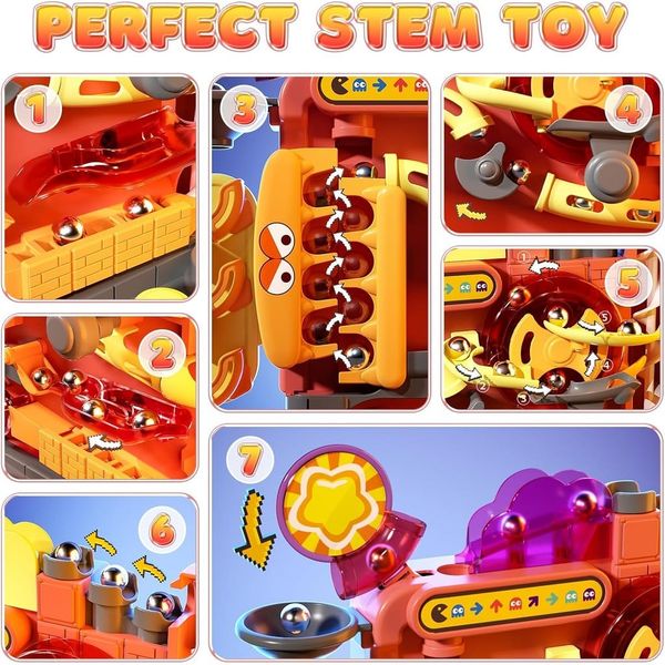 Đồ chơi bi lăn phiêu lưu thử thách thông minh 216-2Y – Bộ thí nghiệm đường chạy bi mê cung cho bé