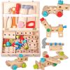 Bộ đồ chơi dụng cụ sửa chữa DIY bằng gỗ – Kèm vali, nhiều chi tiết, phát triển kỹ năng cho bé