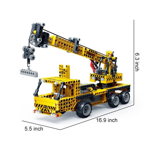 Đồ chơi lắp ráp STEM xe công trình 6in1 BanBao 6908 (1080 chi tiết)