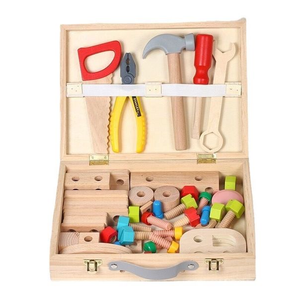 Bộ đồ chơi dụng cụ sửa chữa DIY bằng gỗ – Kèm vali, nhiều chi tiết, phát triển kỹ năng cho bé