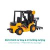 Mô hình Xe nâng hàng cần cẩu mini – mô hình xe công trình hợp kim + nhựa ABS tỉ lệ 1:55 Moijoi Store