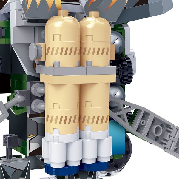 BanBao Đồ chơi lắp ráp Robot Mech III ET711 618 chi tiết mô hình chiến binh không gian thiết kế mạnh mẽ đa vũ khí và khả năng chuyển động linh hoạt cho bé từ 6 tuổi trở lên