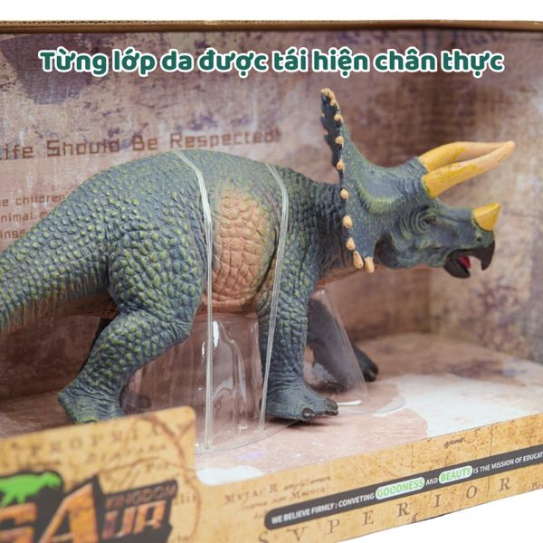 Mô hình khủng long Triceratops – Đồ chơi giáo dục an toàn cho bé 3+ Moijoi Store