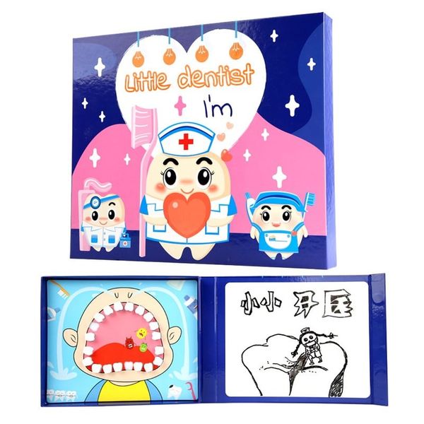 Bộ bác sĩ đồ chơi bằng gỗ - Mô hình nha khoa giáo dục, giúp bé học cách chăm sóc răng miệng