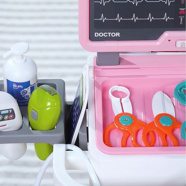 Đồ chơi xe đẩy bác sĩ Medical Trolly – Bộ đồ nghề bác sĩ cho bé 32 chi tiết có đèn & âm thanh