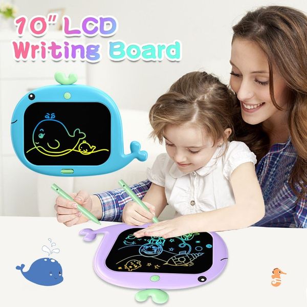 Bảng vẽ tự xóa LCD hình cá voi 10 inch – Vẽ, viết, xóa tiện lợi cho bé Moijoi store