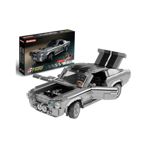 Mô hình lắp ráp xe đua cổ điển eleanor gt500 decor bàn làm việc