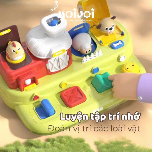 Đồ Chơi Âm Nhạc Ú Òa Pop-Up Box – Hộp thú bật nhảy phát triển giác quan & kỹ năng vận động