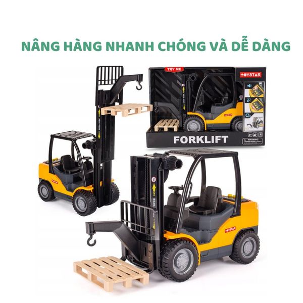 mô hình Xe nâng hàng tỉ lệ 1:14 – rèn luyện tư duy kỹ thuật & vận hành thực tế cho bé