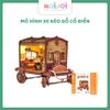Mô hình DIY Book Nook nhà búp bê trang trí cỡ lớn – xe kéo gỗ cổ điển -  Tự lắp ghép sáng tạo