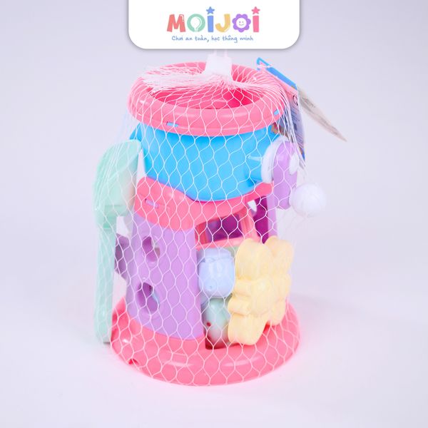 Bộ đồ chơi xúc cát nhiều chi tiết cho bé – kèm khuôn hình thú và dụng cụ làm cát