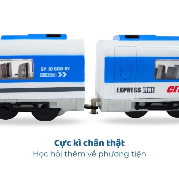 Tàu cao tốc điều khiển từ xa city train đồ chơi trẻ em thông minh thiết kế sang trọng cho bé