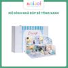 Mô hình DIY Book Nook - Mô hình nhà búp bê mùa xanh say đắm – Tông xanh biển hiện đại, thiết kế tinh sảo, nội thất chi tiết
