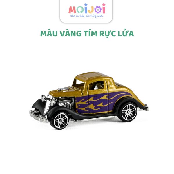 Xe ô tô mô hình kim loại Alloy Car Model 1:64 – Xe đua cổ điển mini, bánh lăn, mẫu ngẫu nhiên