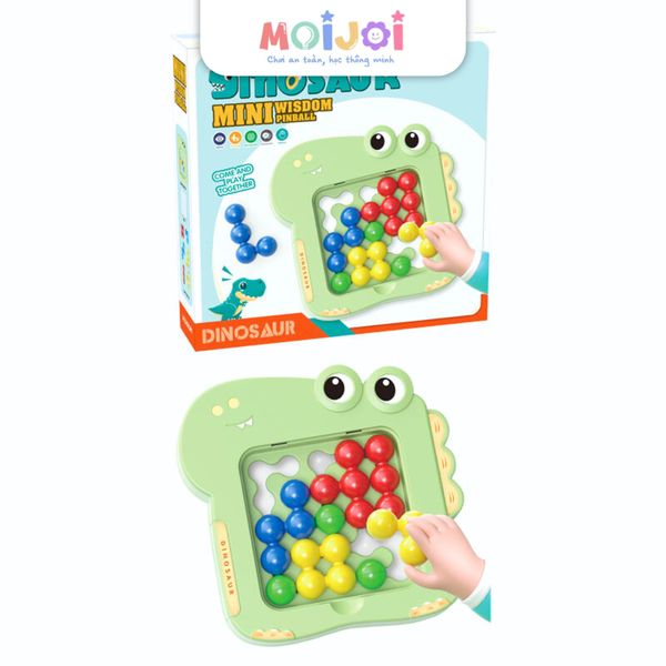 Đồ chơi pinball mini ghép hình khủng long – trò chơi xếp hình trí tuệ cho bé