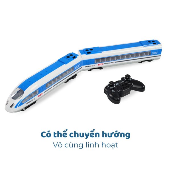 Tàu cao tốc điều khiển từ xa city train đồ chơi trẻ em thông minh thiết kế sang trọng cho bé