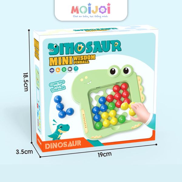 Đồ chơi pinball mini ghép hình khủng long – trò chơi xếp hình trí tuệ cho bé