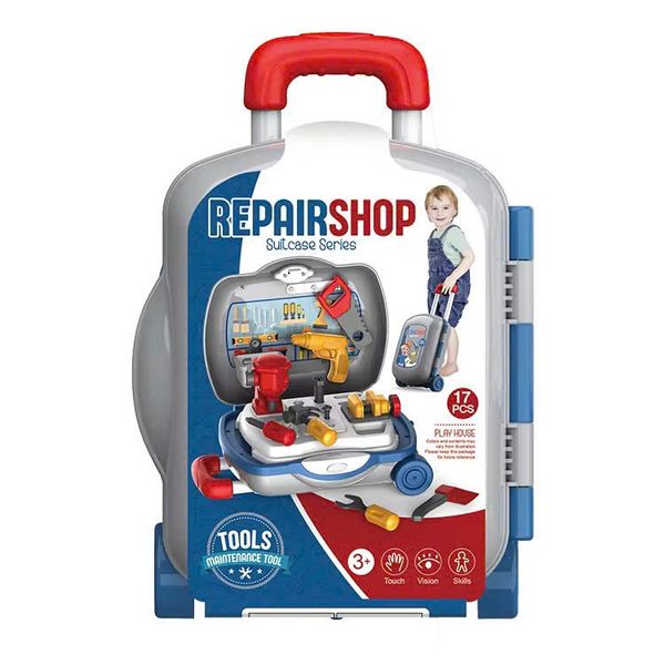 Bộ đồ chơi sửa chữa cầm tay Repair Shop 17 chi tiết – vali dụng cụ sửa chữa cho bé Moijoi Store
