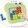 Đồ chơi pinball mini ghép hình khủng long – trò chơi xếp hình trí tuệ cho bé