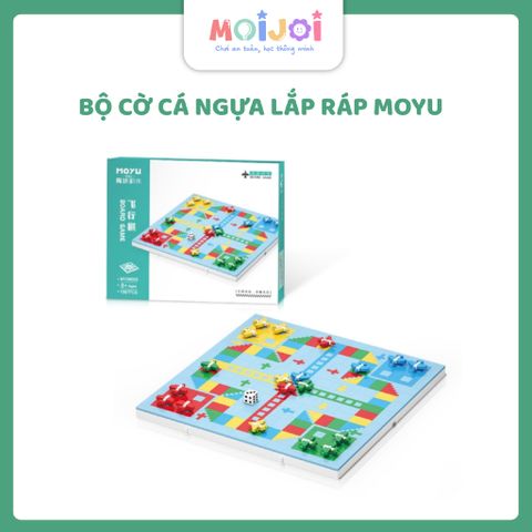 Bộ cờ cá ngựa lắp ráp Moyu 1587 chi tiết – Board game mô hình nhiều màu cho bé