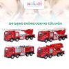 Bộ xe cứu hỏa hợp kim 4 chiếc – mô hình xe cứu hỏa tỉ lệ 1:55