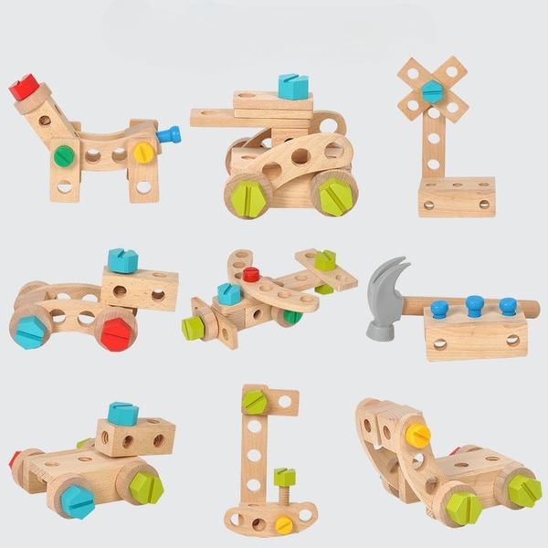 Bộ đồ chơi dụng cụ sửa chữa DIY bằng gỗ – Kèm vali, nhiều chi tiết, phát triển kỹ năng cho bé