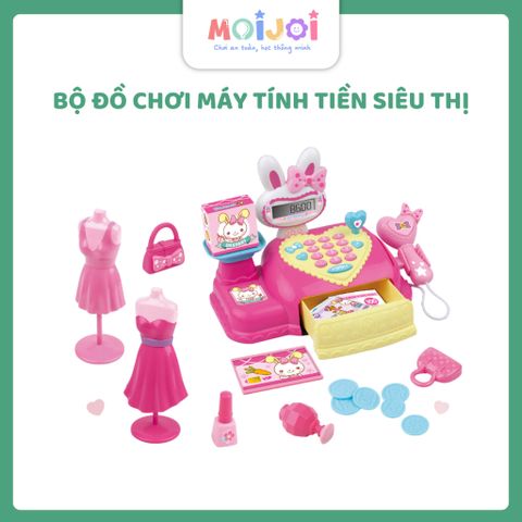 Bộ đồ chơi máy tính tiền siêu thị – Supermarket Cash Register, có đèn & âm thanh, phụ kiện thời trang cho bé