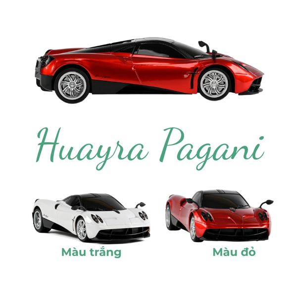 Xe ô tô điều khiển từ xa pagani huayra – tỉ lệ 1:24, bản siêu xe mini cho bé từ 6+