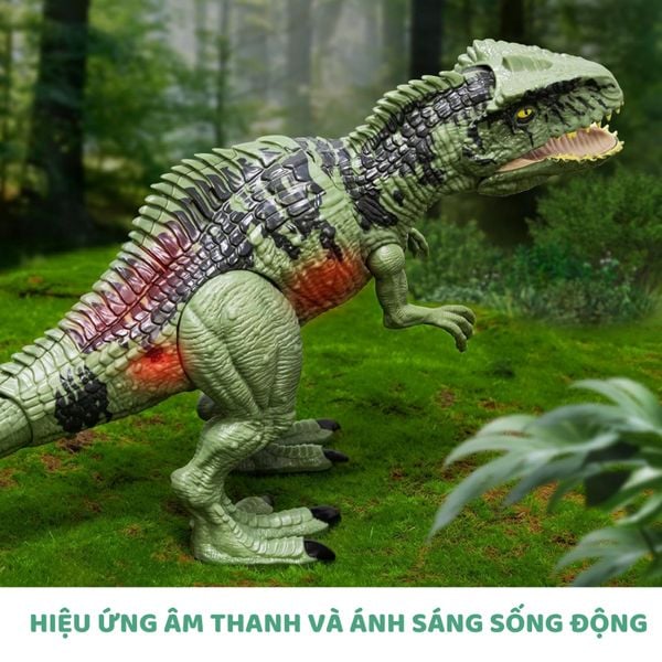 Đồ chơi khủng long phun lửa có âm thanh và đèn  – kích thích tư duy & khám phá thế giới khủng long