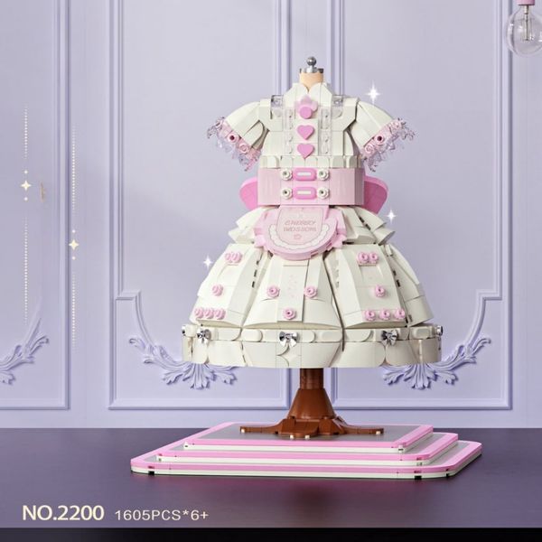Mô hình lắp ráp váy lolita trang trí – WL 2200 (1605 chi tiết)