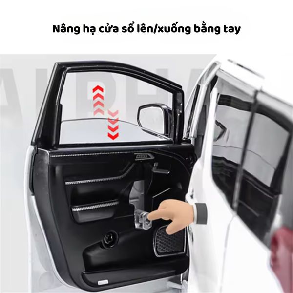 Mô hình ô tô hợp kim Alphard tỉ lệ 1:18 – mở cửa, capo, cốp, chi tiết tinh xảo