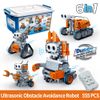 Đồ chơi lắp ráp STEM robot 6in1 tránh vật cản banbao 6917 (555 chi tiết)