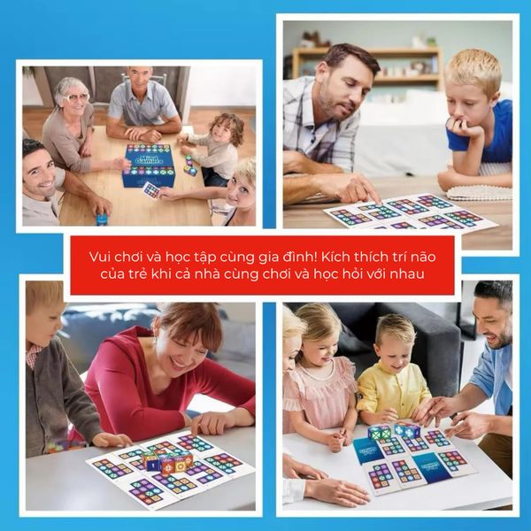 Đồ chơi thông minh tư duy logic 100 thử thách - Xếp hình khối hoa văn phù hợp - Mind gamers