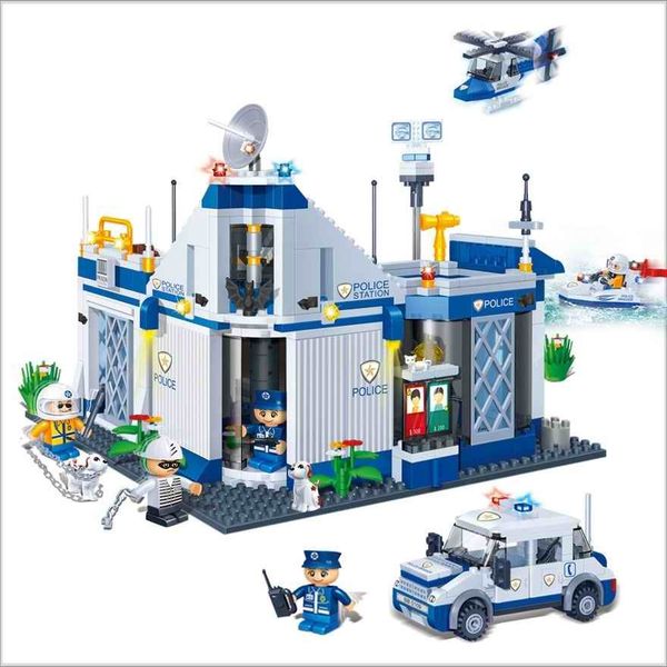 Đồ chơi lắp ráp đồn cảnh sát Police Station BanBao 8341 (718 chi tiết)