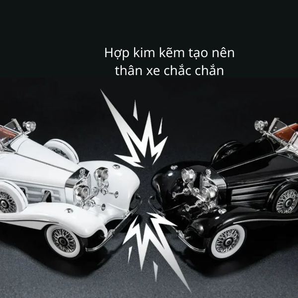 Xe mô hình xe hơi cổ điển 500k vintage – tỉ lệ 1:18 – hợp kim