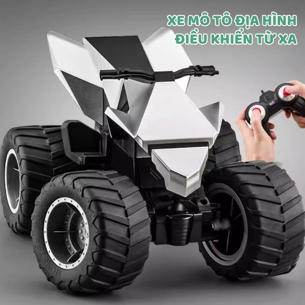 Xe địa hình điều khiển từ xa 4 bánh lớn, đồ chơi điều khiển từ xa thiết kế mới lạ thông minh