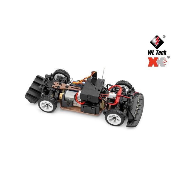 Xe drift short truck 4WD 1/28 điều khiển từ xa – Tốc độ 30Km/h, hợp kim, đèn LED, pin 7.4V 400mAh