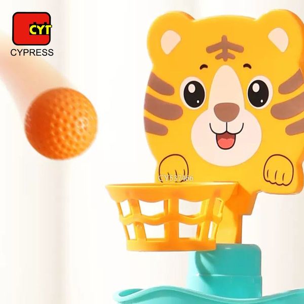 Đồ chơi tháp thả bóng hình hổ – Educational Bang & Bingo, 5 quả bóng kèm theo, phát triển kỹ năng vận động